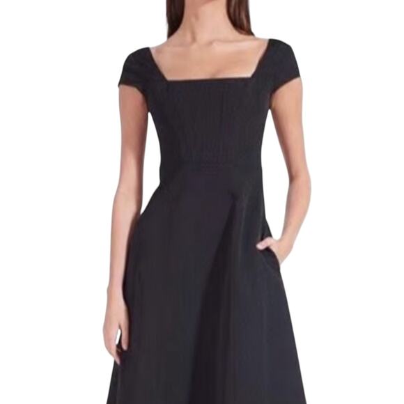 NEW NWT Staud Lotus Black Corset Maxi Dress Size 00 - Picture 8 of 13